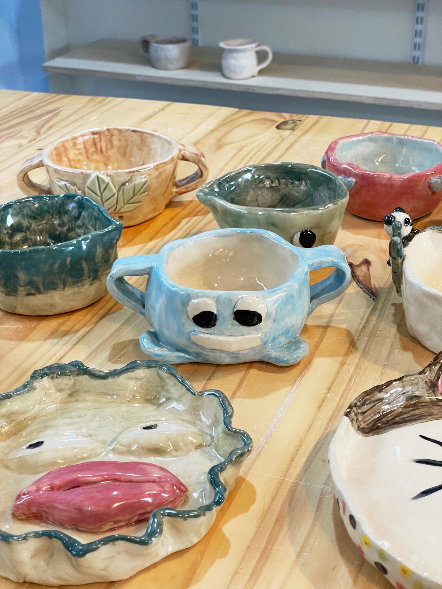 Pottery at Boris Cafe