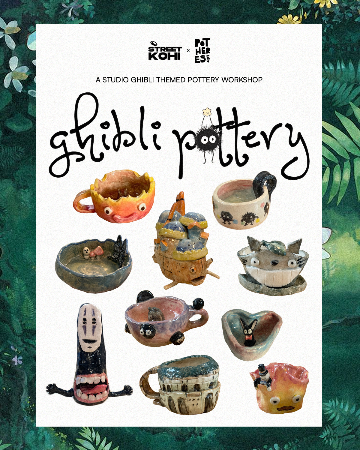 Ghibli Pottery at Street Kohi, QC