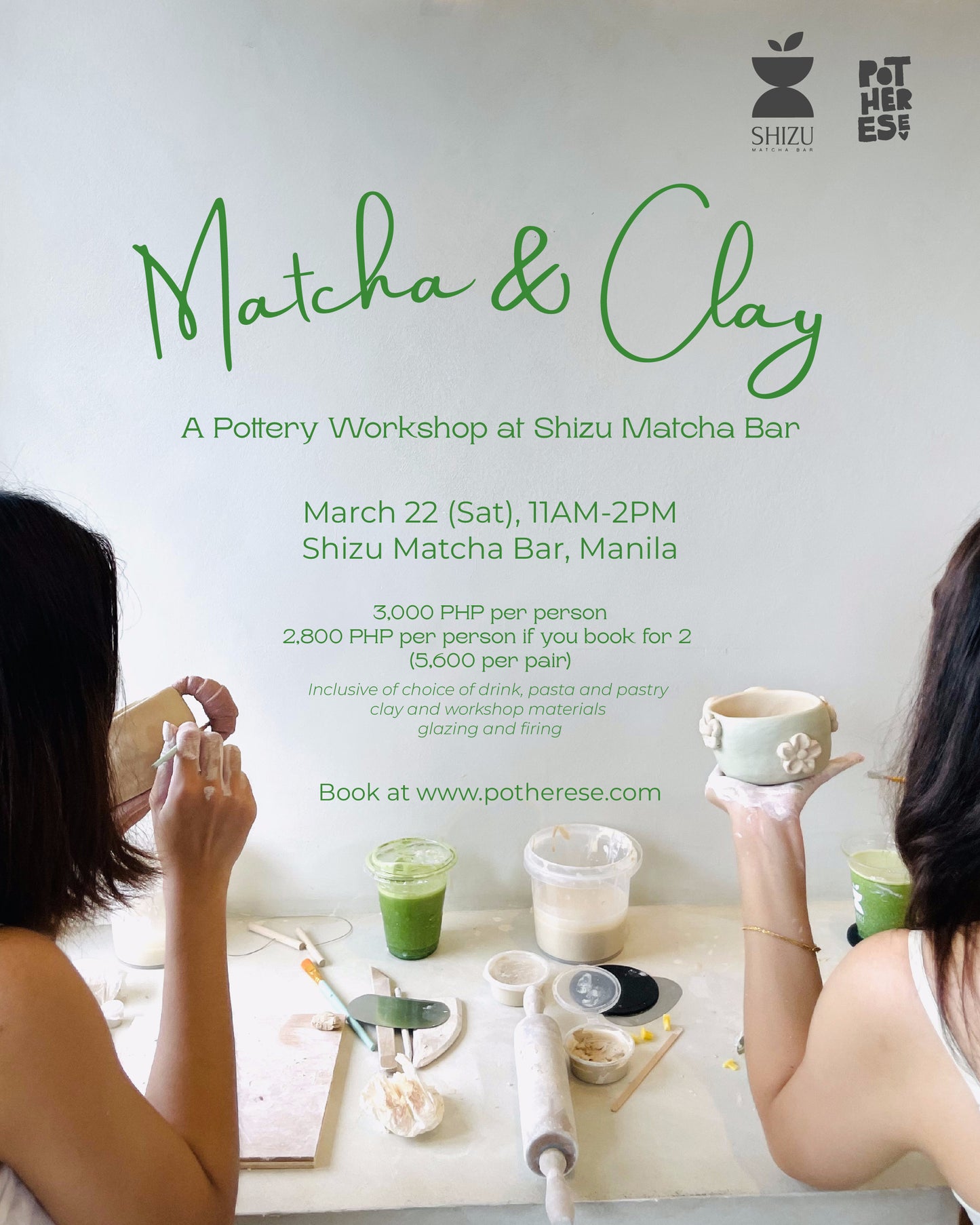 Matcha & Clay at Shizu Matcha Bar