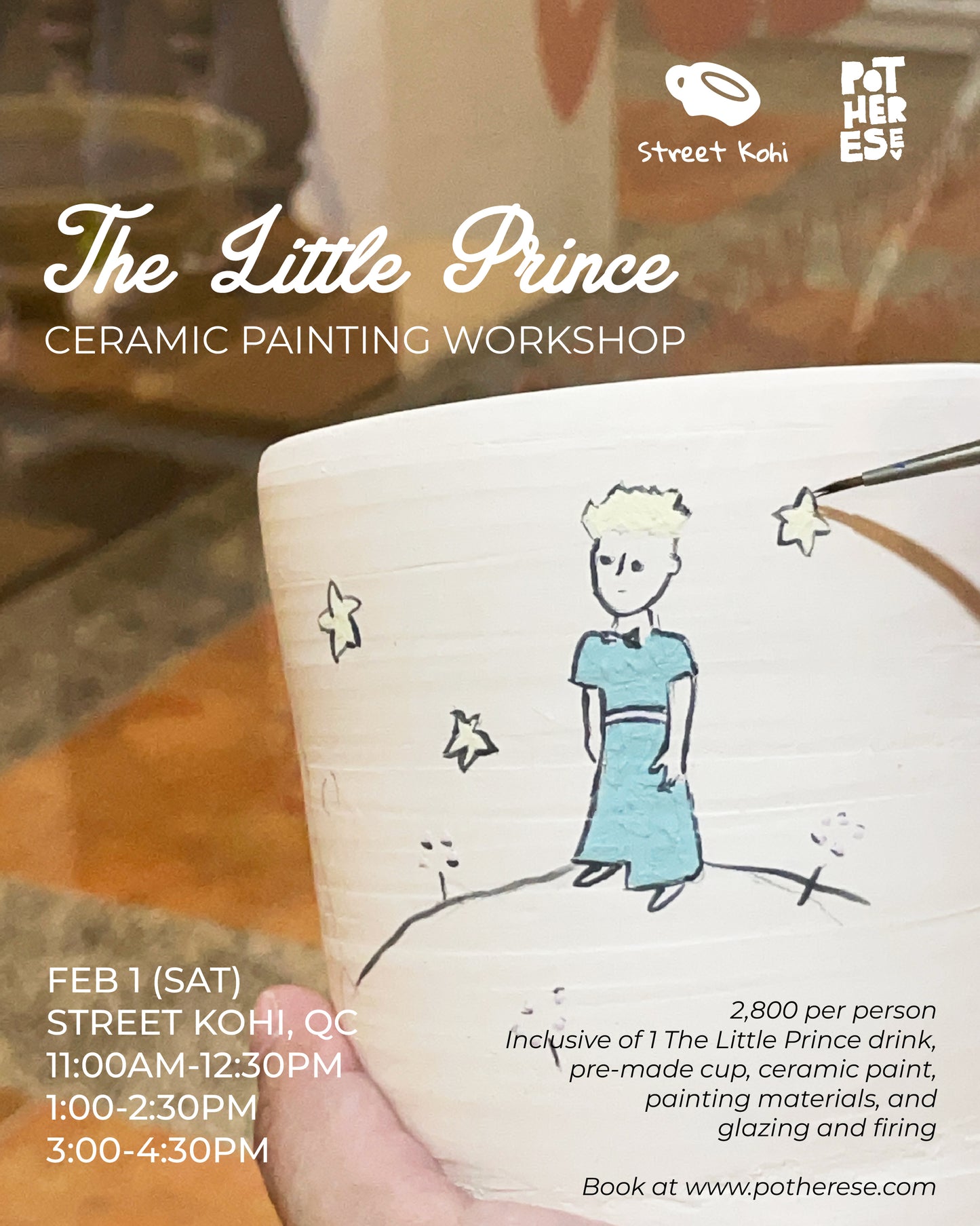 The Little Prince Ceramic Painting Workshop at Street Kohi