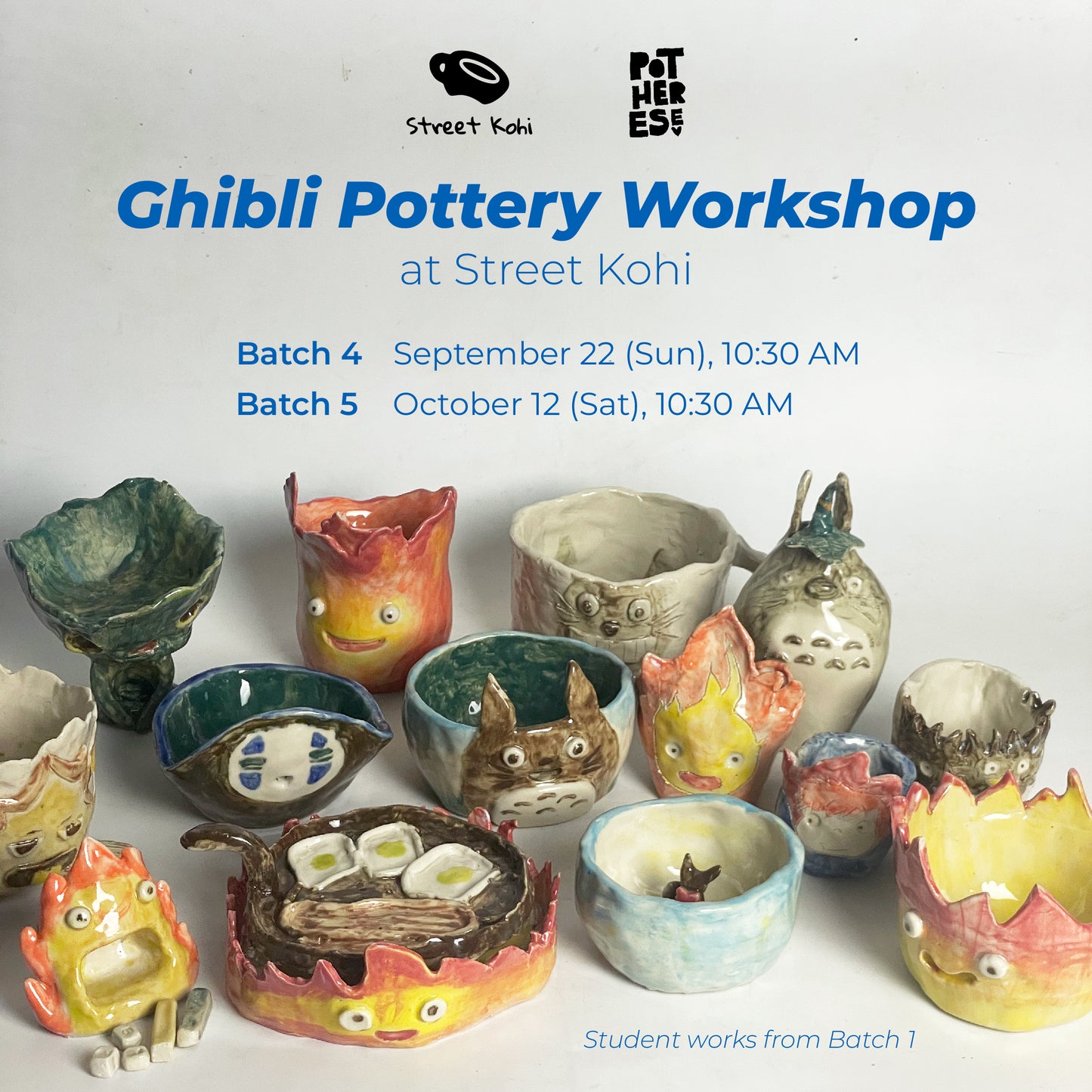 Ghibli Themed Pottery Workshop at Street Kohi