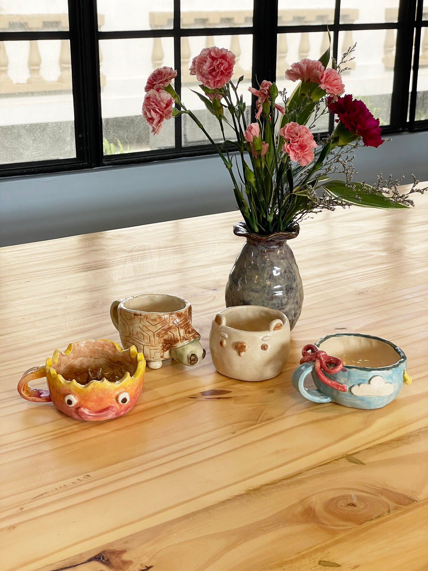 Pottery at Boris Cafe