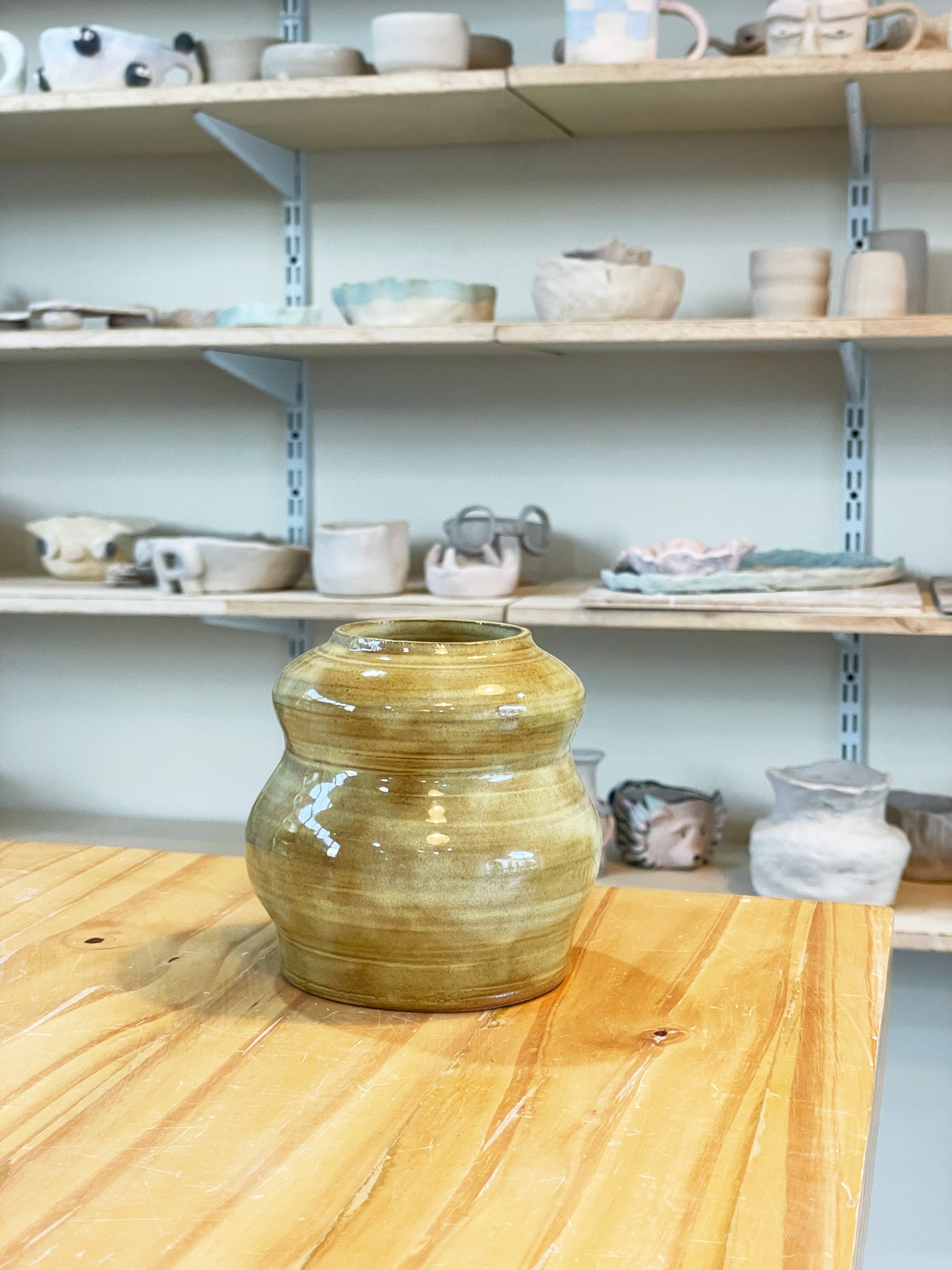 Lemon Bubble Vase