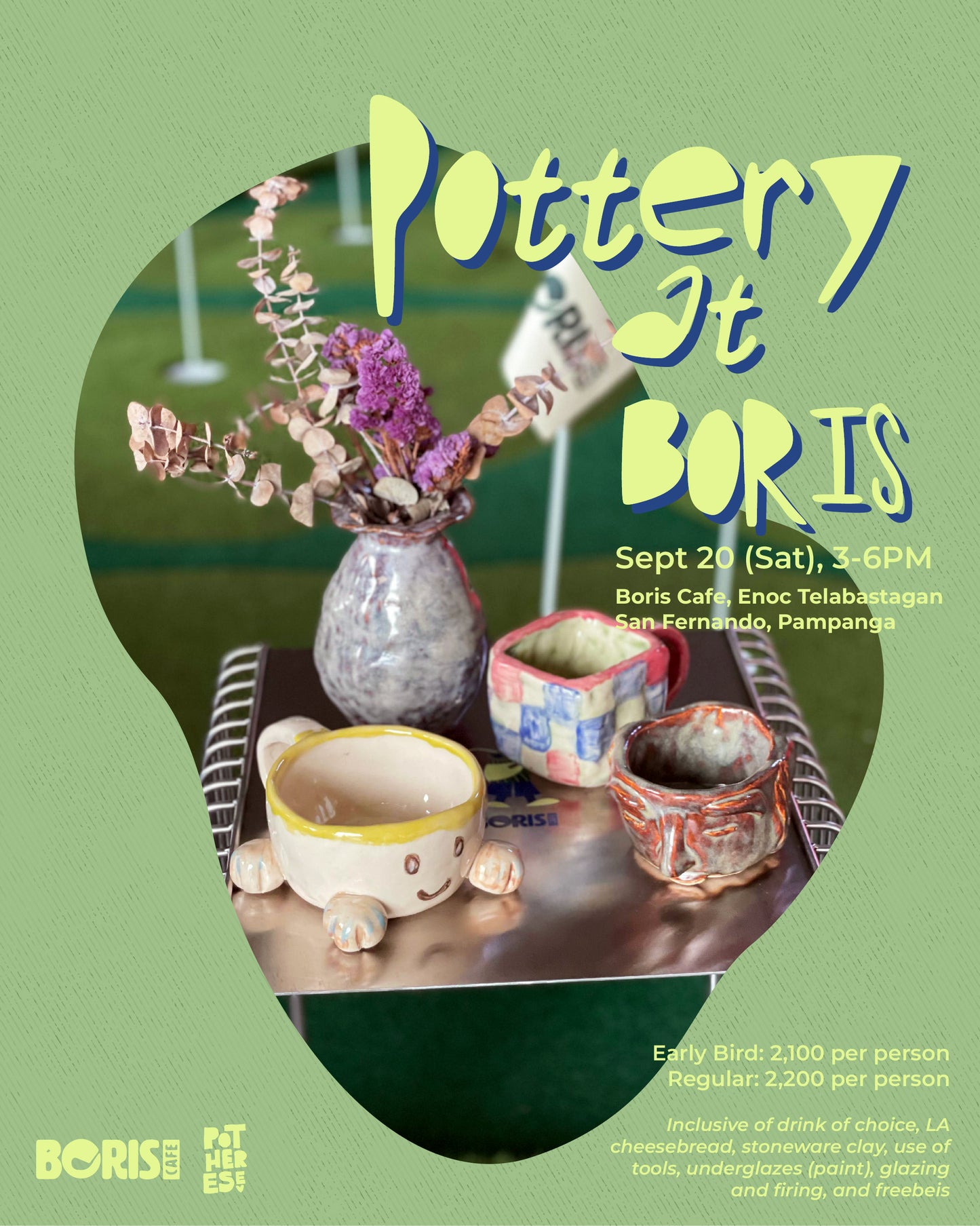 Pottery at Boris Cafe