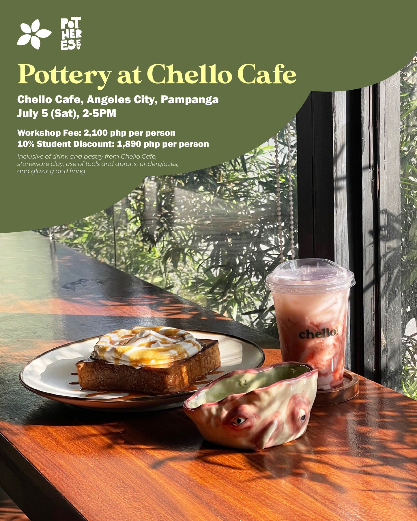 Pottery at Chello Cafe