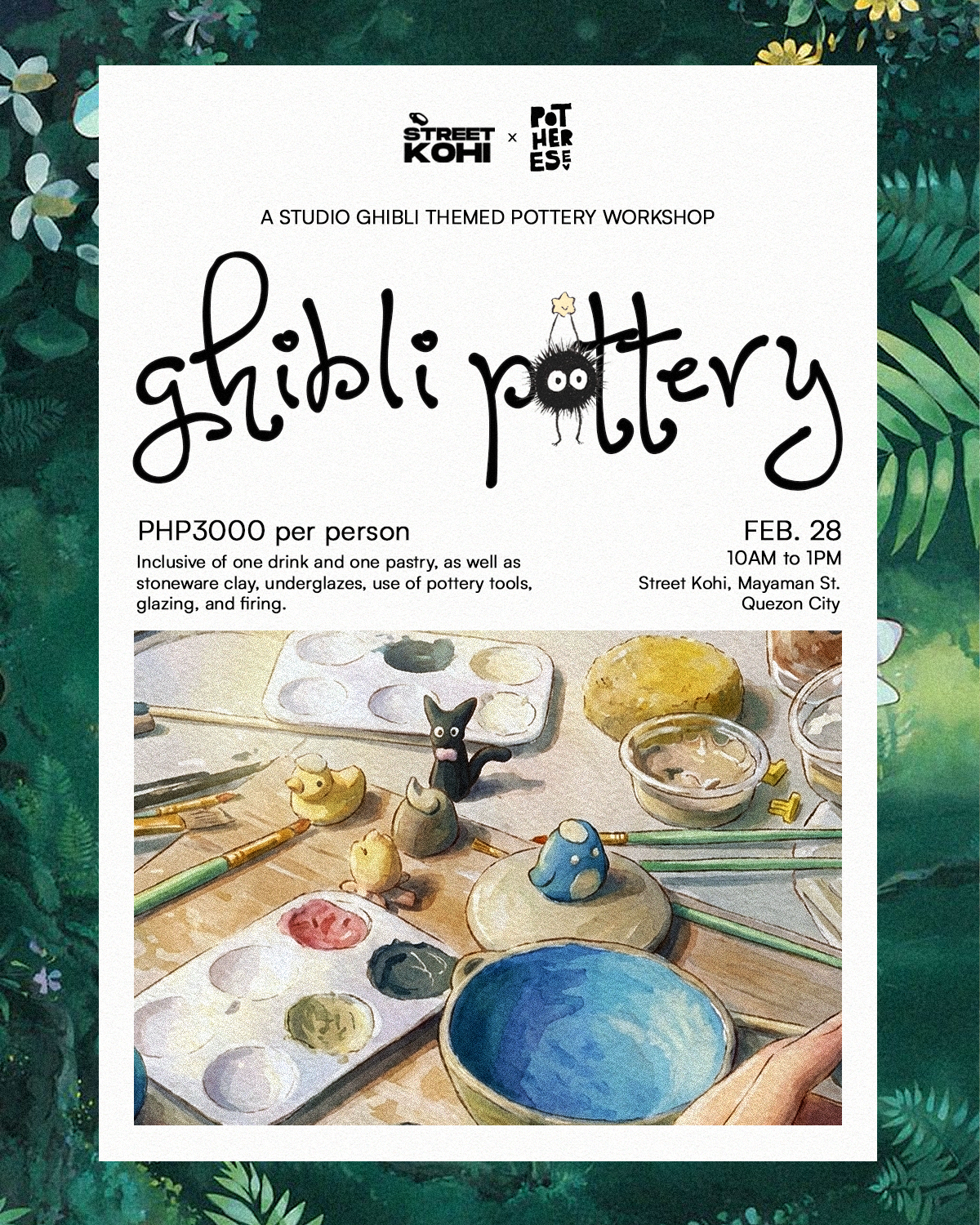 Ghibli Pottery at Street Kohi, QC