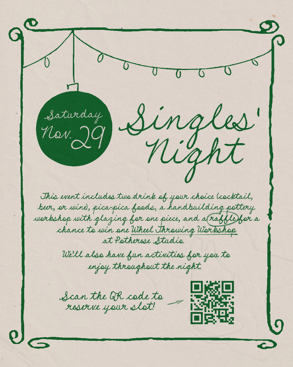 Sip & Sculpt: Singles' Night