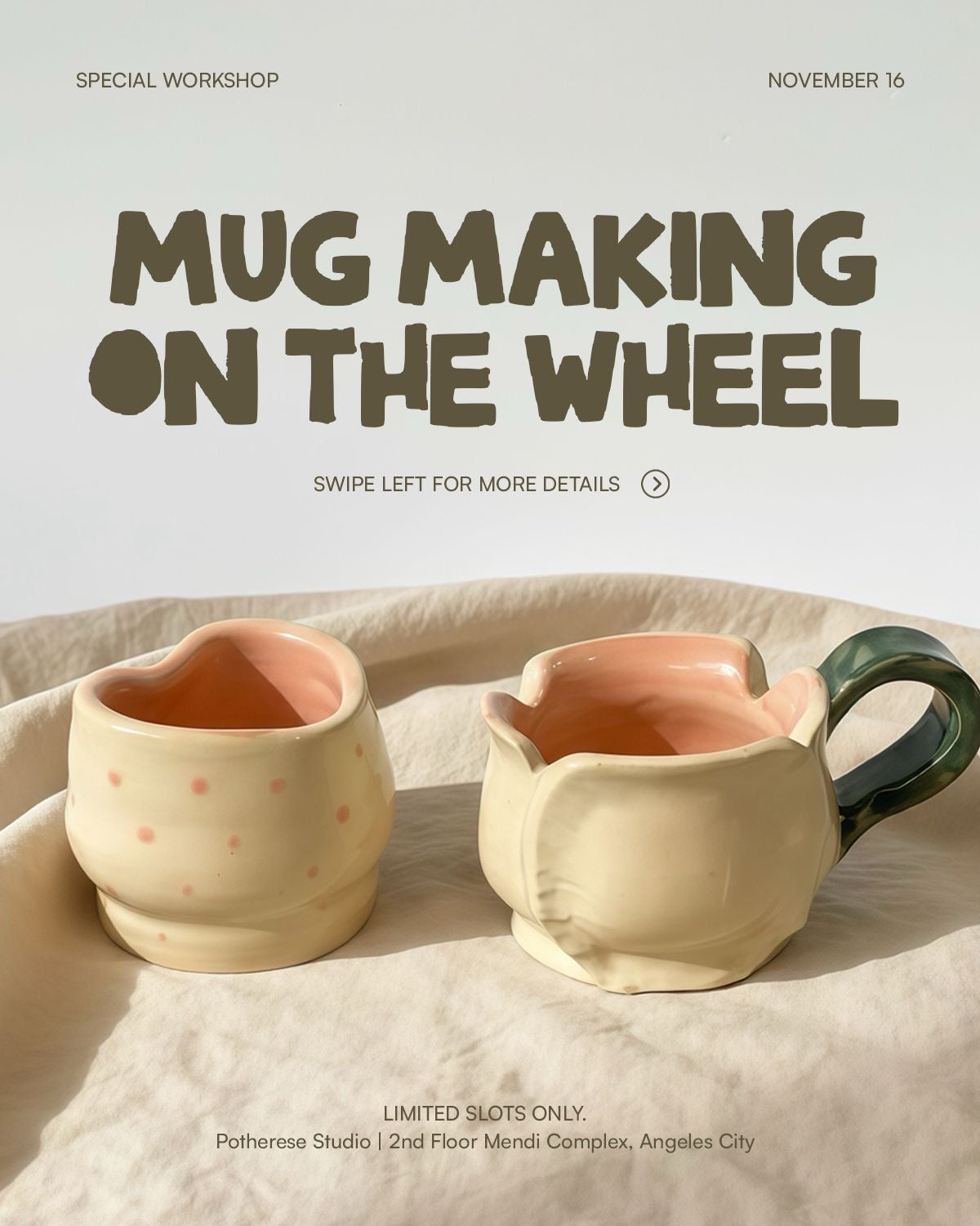 Mug Making on the Wheel (Nov 16)